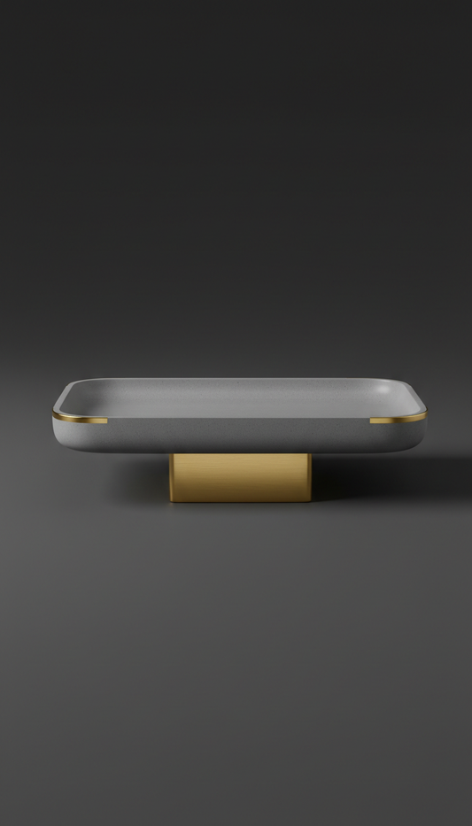 Minimalist Valet Tray with Gold Edge