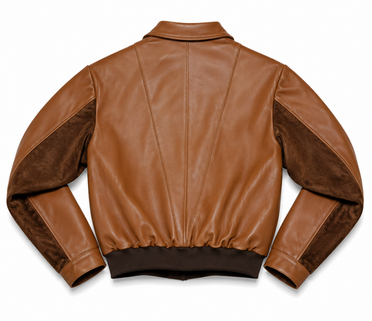 -cide Hand Made Brown Leather Jacket