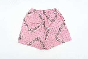 Unisex Pink Paisley Shorts