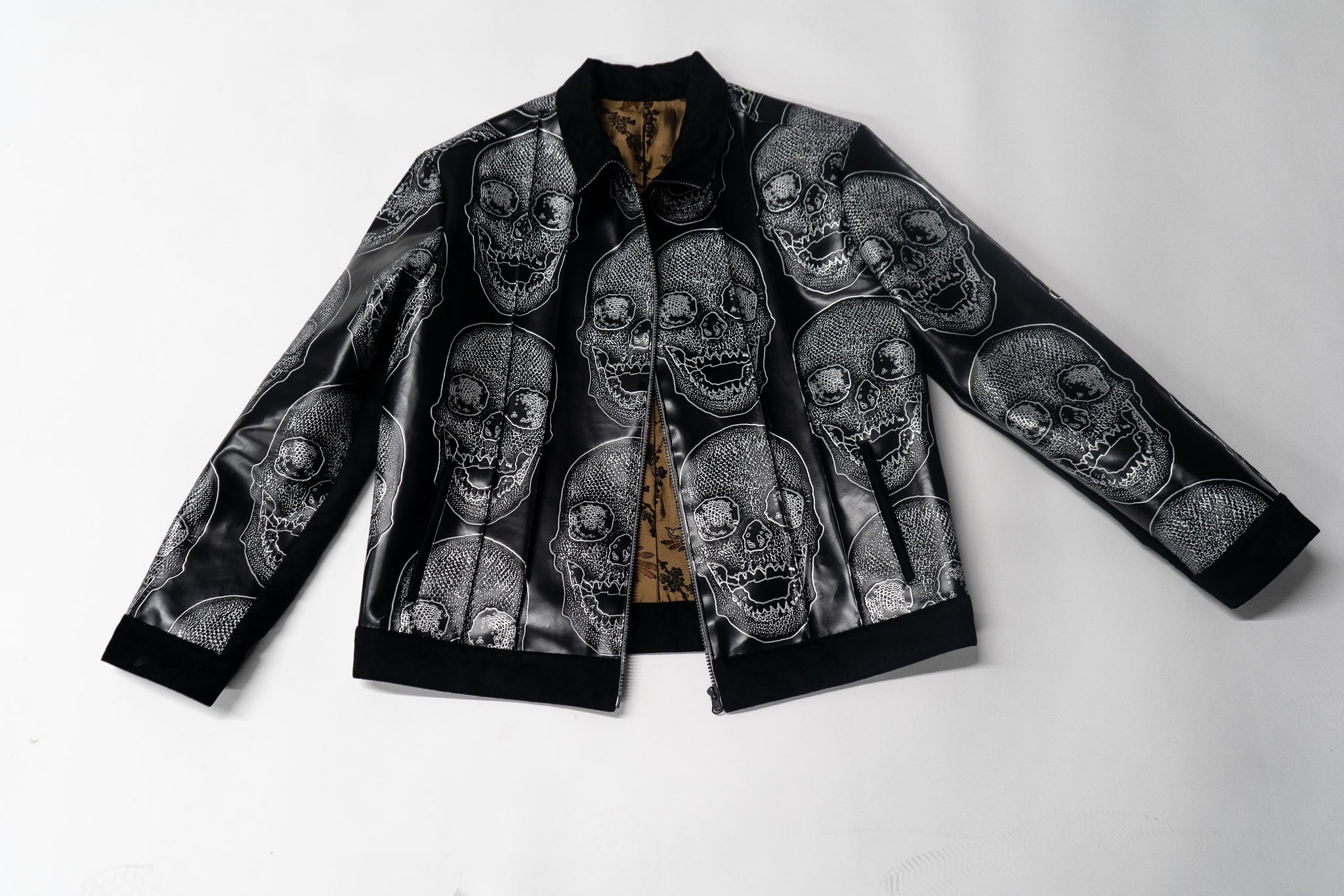 -cide skull leather jacket