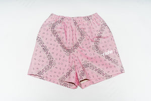Unisex Pink Paisley Shorts